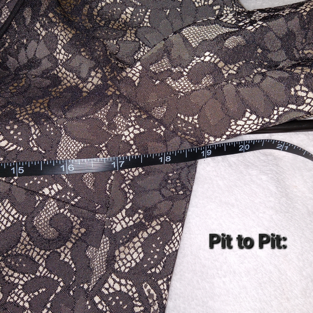 Bisou Bisou Black Lace/Nude Jacket Size M NWOT Tailored Elegant Classic Chic - Picture 11 of 15